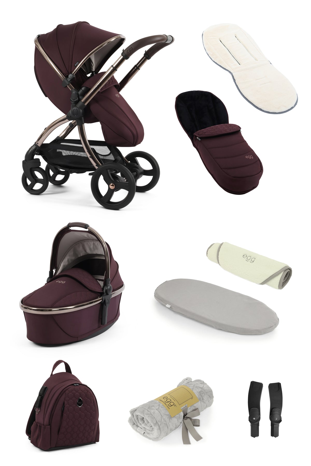 Egg 3 Snuggle 9-Piece Bundle - Mulberry